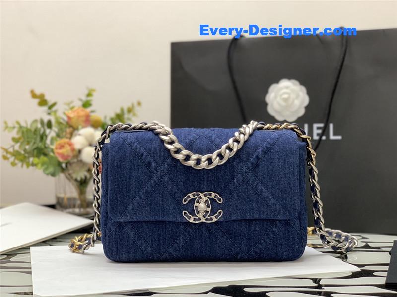 Chanel denim 19 bag