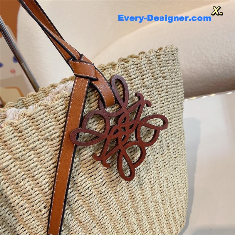 L0ew* straw bag x-tote