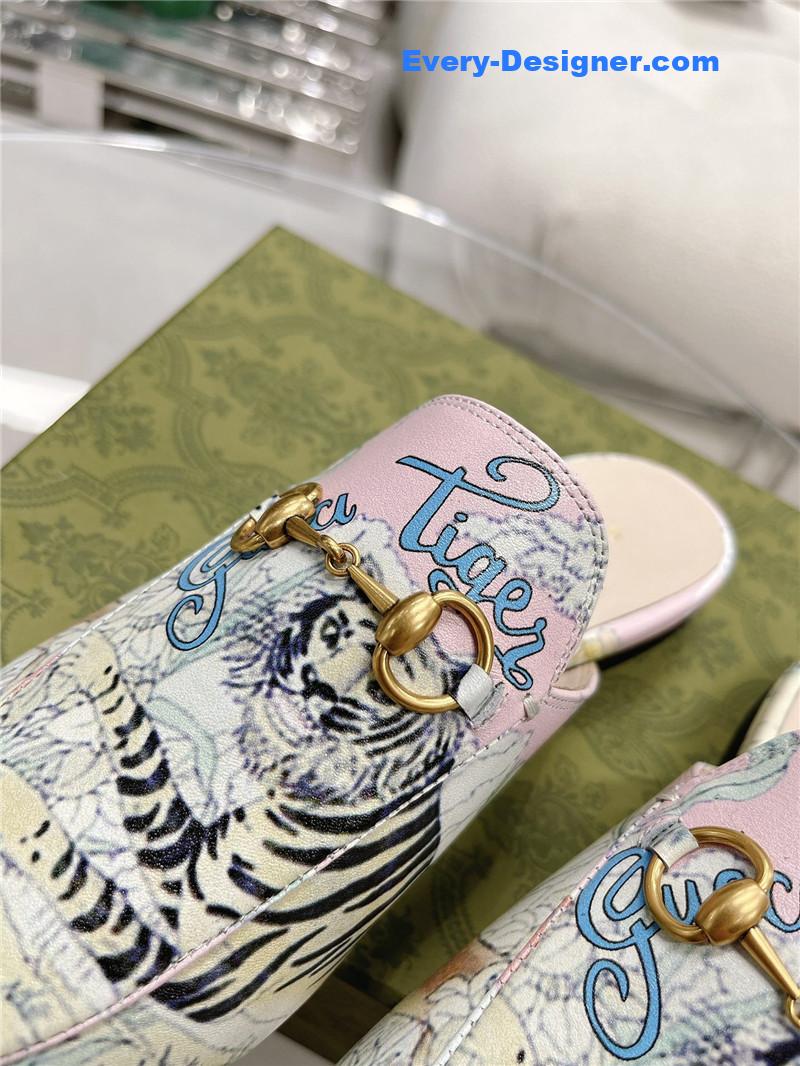 Gvc*1 horsebit half slippers