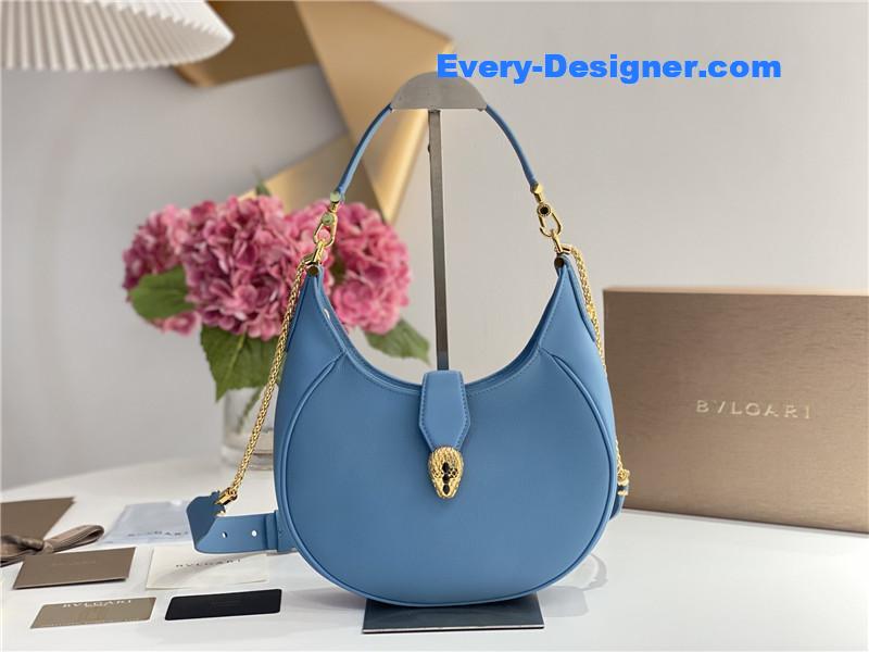 Bv1g*ai serpenti leather hobo bag