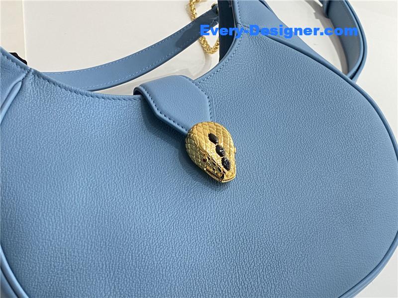 Bv1g*ai serpenti leather hobo bag
