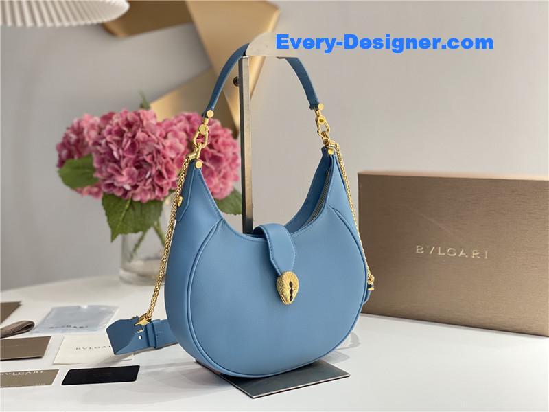 Bv1g*ai serpenti leather hobo bag