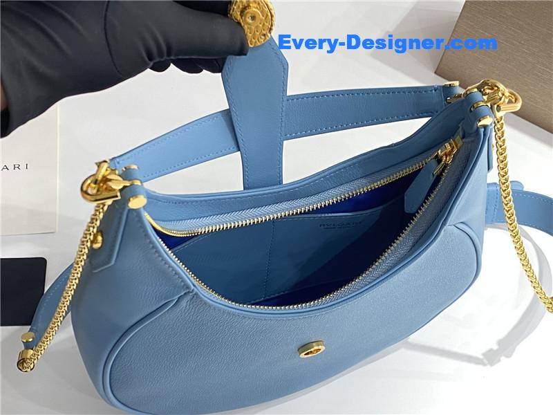 Bv1g*ai serpenti leather hobo bag