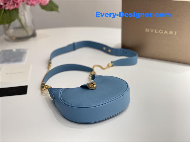 Bv1g*ai mini serpenti leather hobo bag