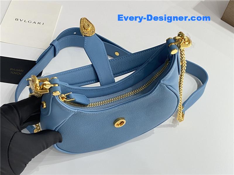 Bv1g*ai mini serpenti leather hobo bag