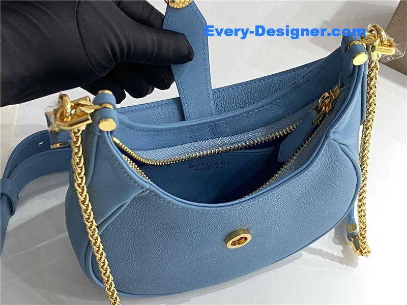 Bv1g*ai mini serpenti leather hobo bag