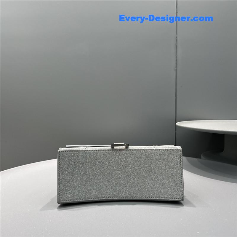 Ba1en*iaga hourglass bag silver