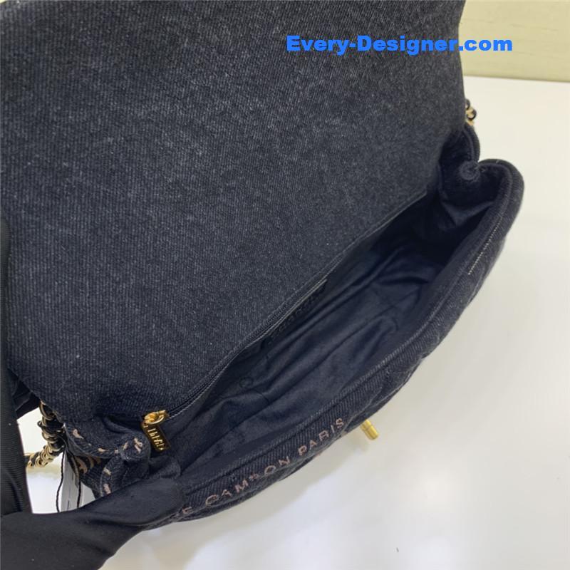 Ch**el graffiti denim print cf bag