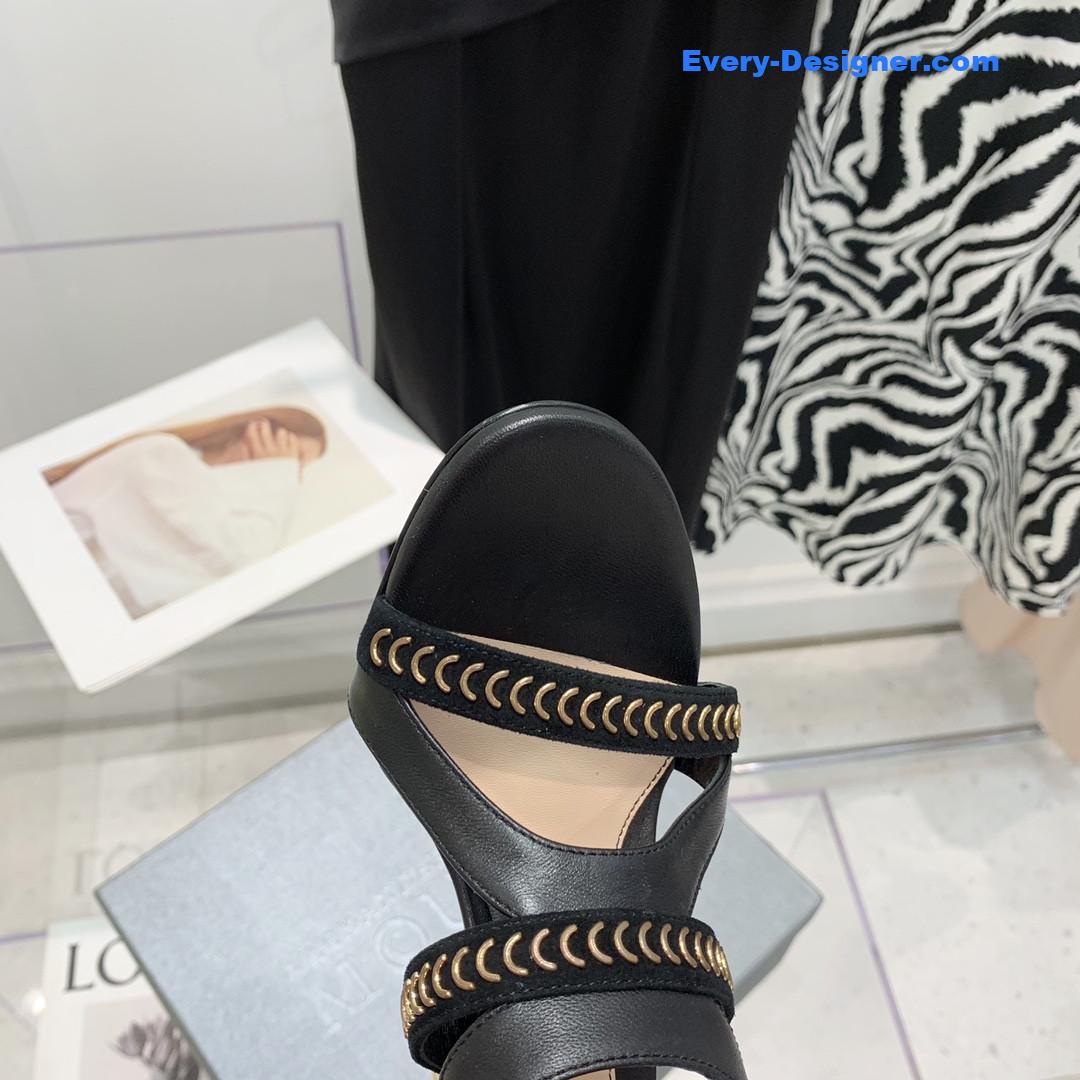 Alexander mcqueen metal embellished open toe sandals