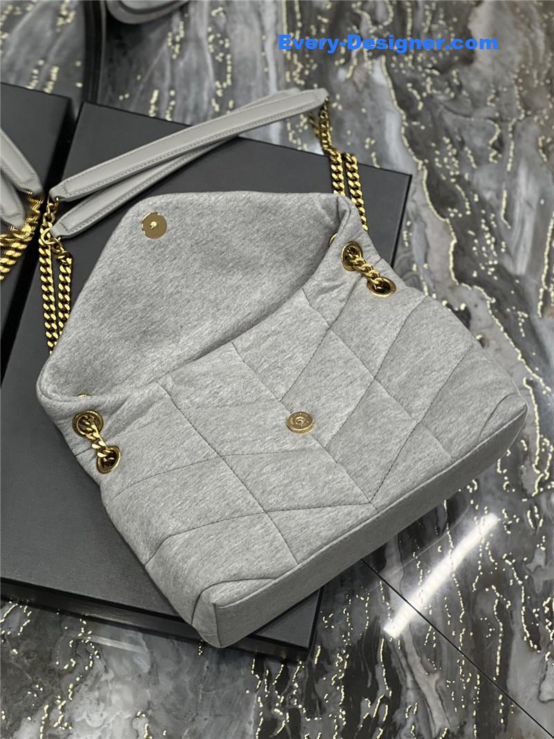 Y51 loulou puffer bag denim