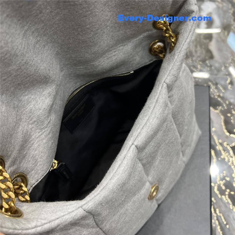 Y51 loulou puffer bag denim