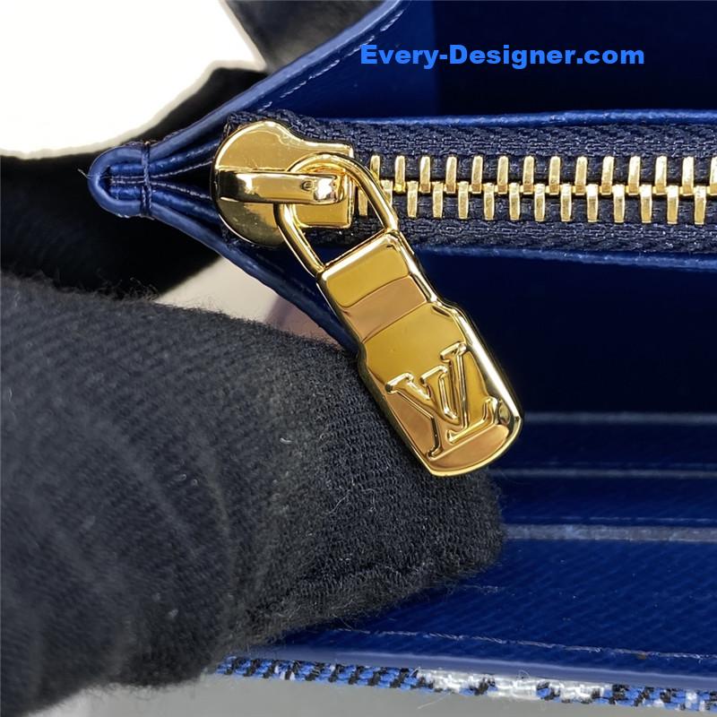 l0vis Vvtt0n lv denim jacquard sarah wallet