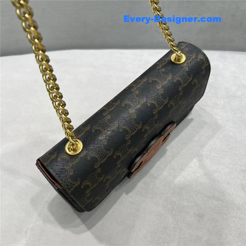 Ce1i*e triomphe chain shoulder bag