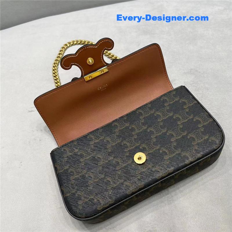 Ce1i*e triomphe chain shoulder bag