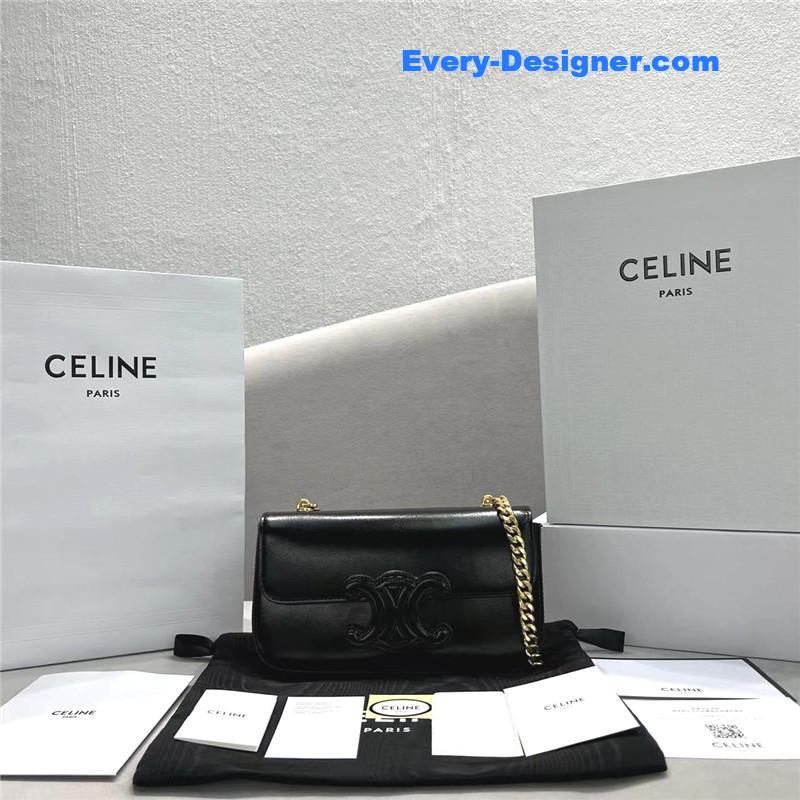 celine triomphe chain shoulder bag