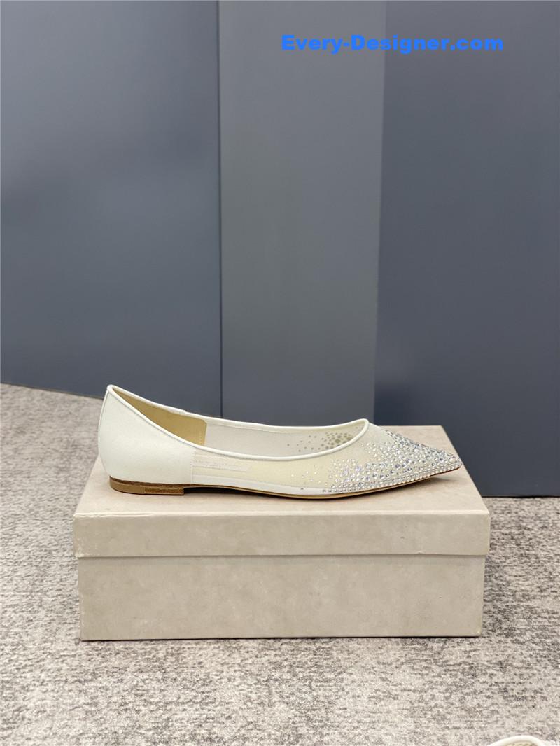 j1m*y ch00 jc mesh hot D1am0nd high-heeled shoes