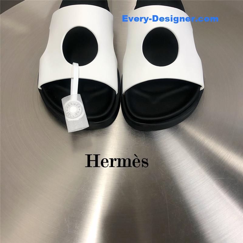 hermes edith hole slippers