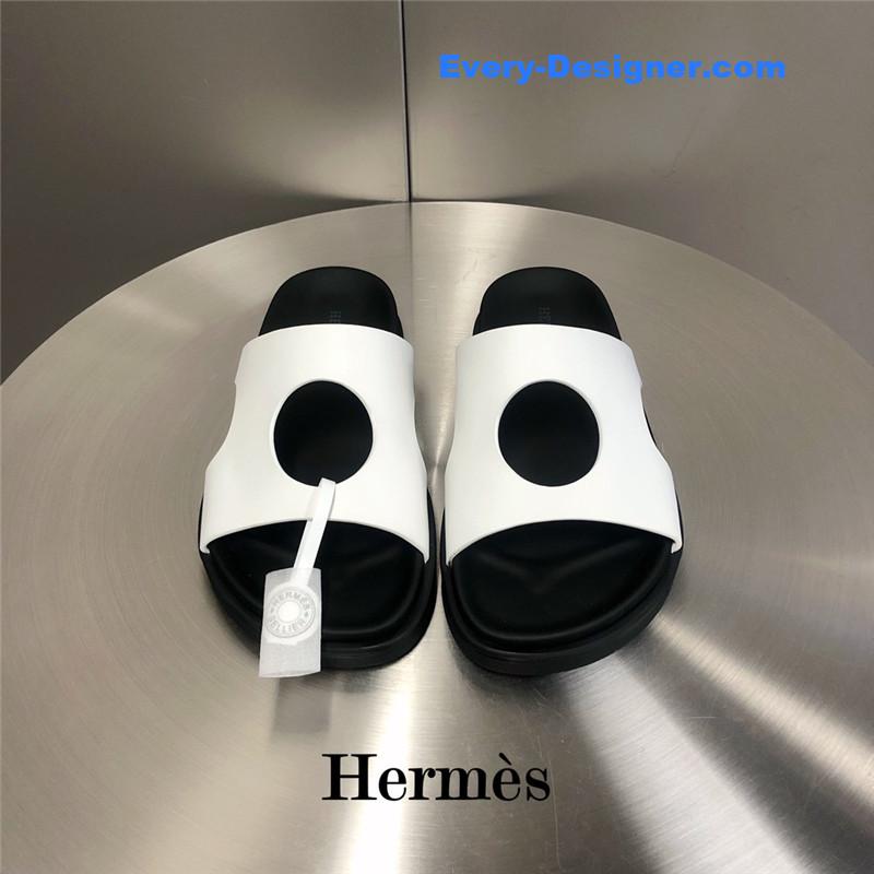 hermes edith hole slippers