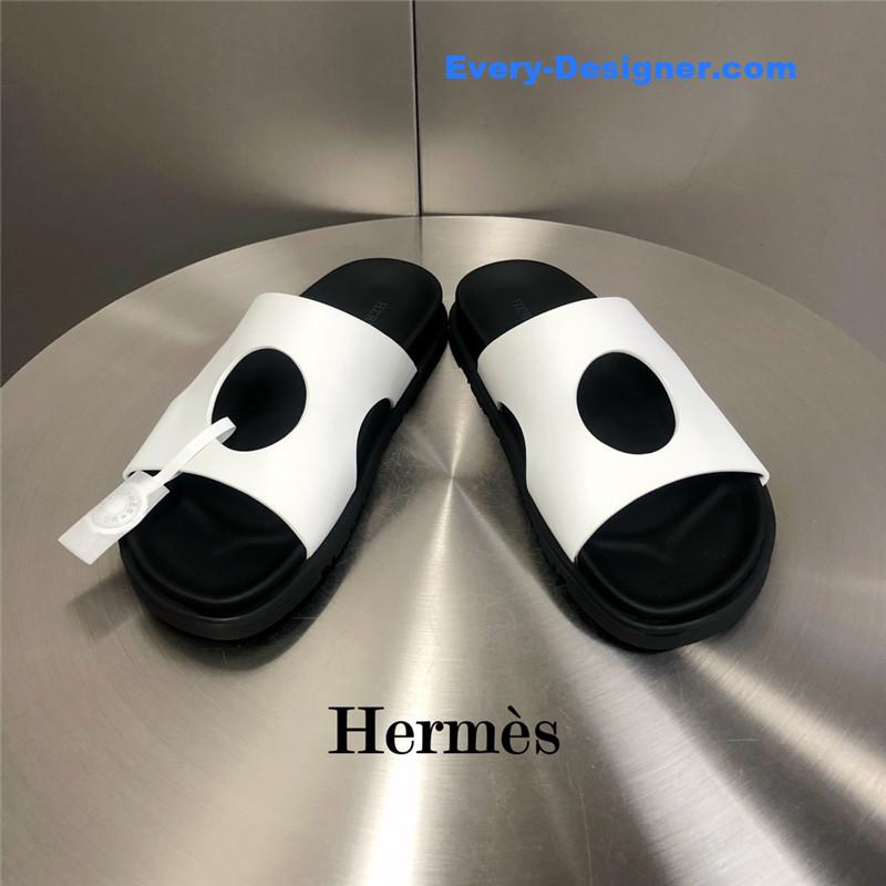 hermes edith hole slippers