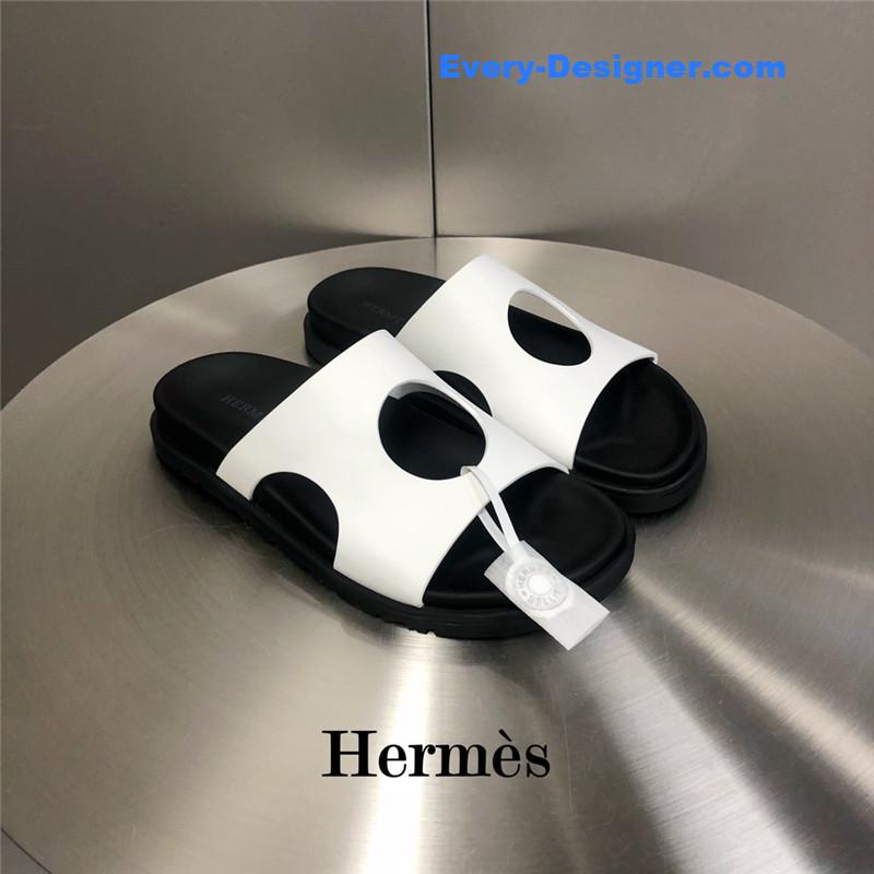 hermes edith hole slippers