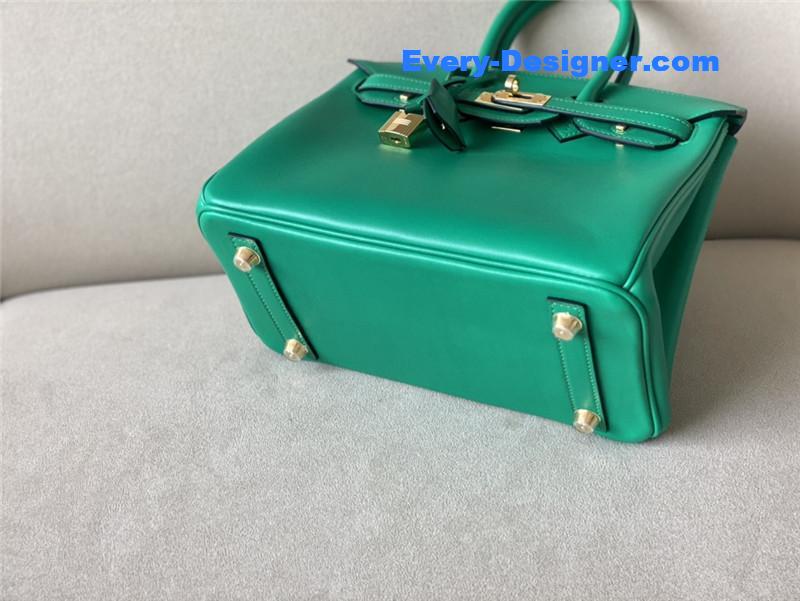 H**me5 green swift birkin 25 bag