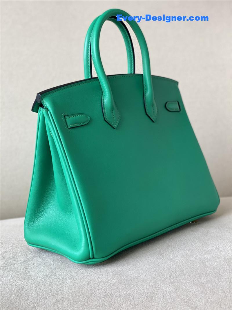 H**me5 green swift birkin 25 bag