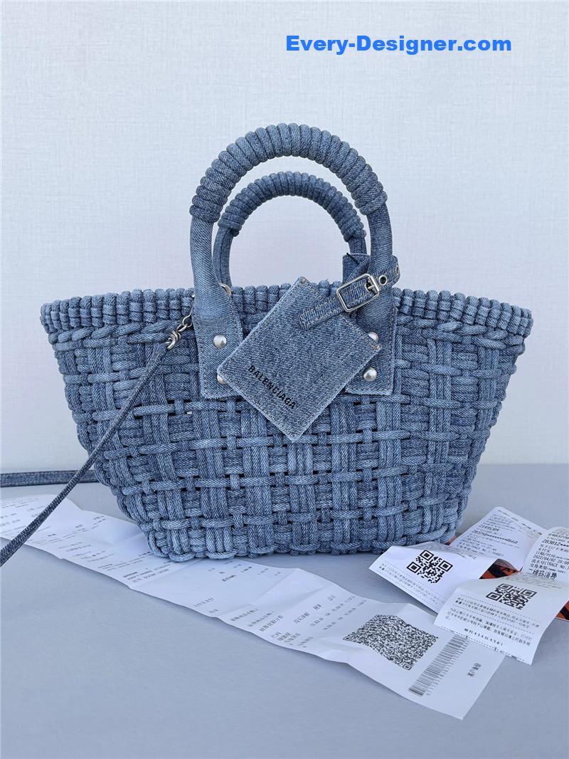 Ba1en*iaga bistro basket denim