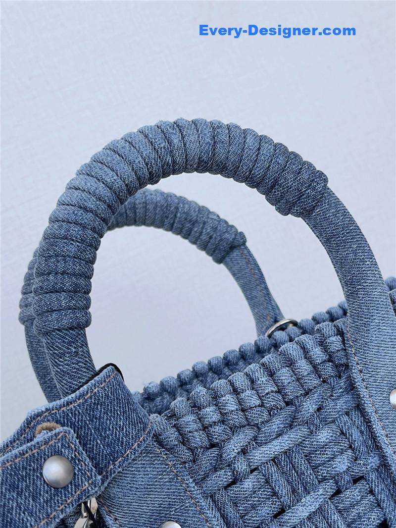 Ba1en*iaga bistro basket denim