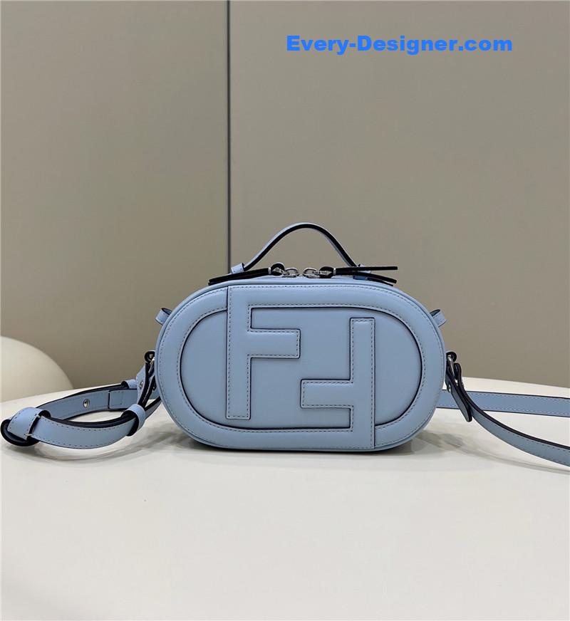 F**di logo suede camera bag