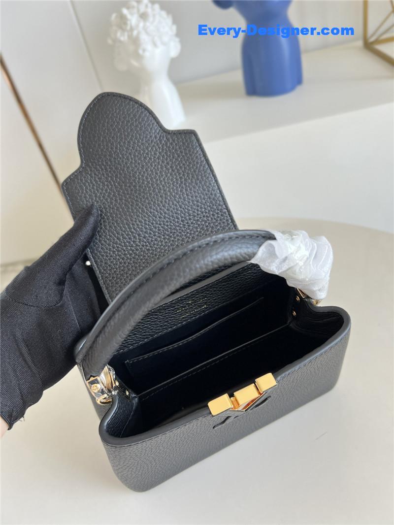 louis vuitton lv capucines mini bag black