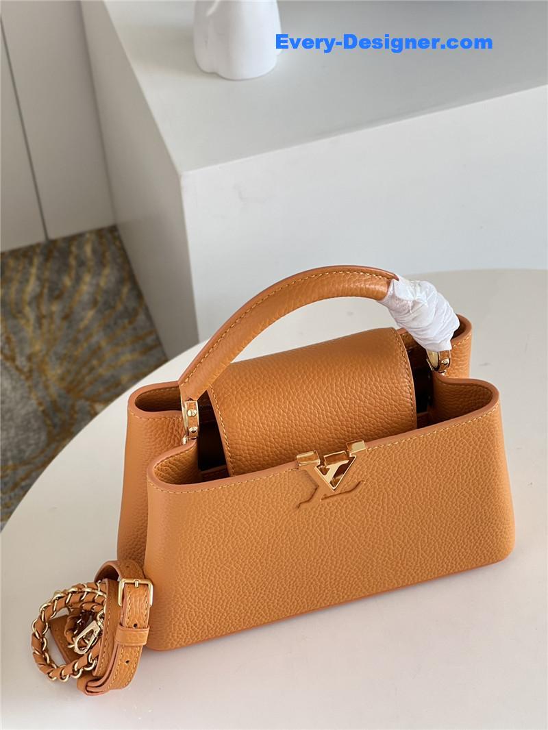 louis vuitton lv capucines small bag black