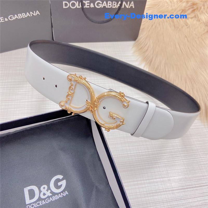 Dolce & Gabbana D&G logo leather belt