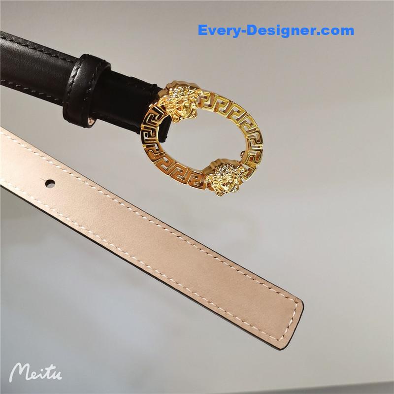 Versace 2.0 collar buckle rivet belt