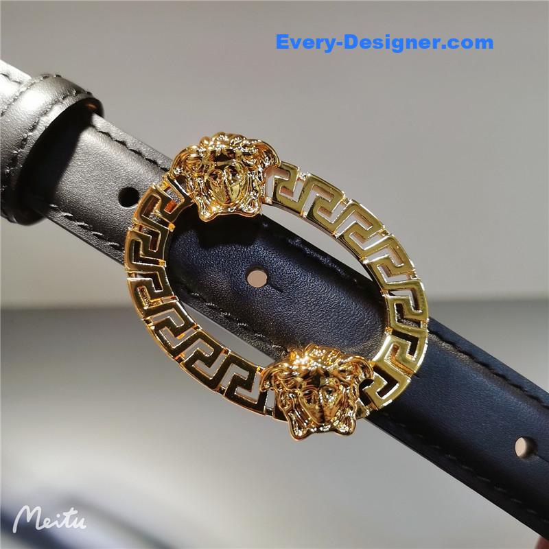 Versace 2.0 collar buckle rivet belt