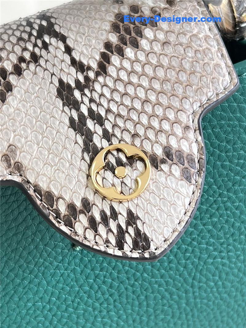 louis vuitton lv capucines mini bag green