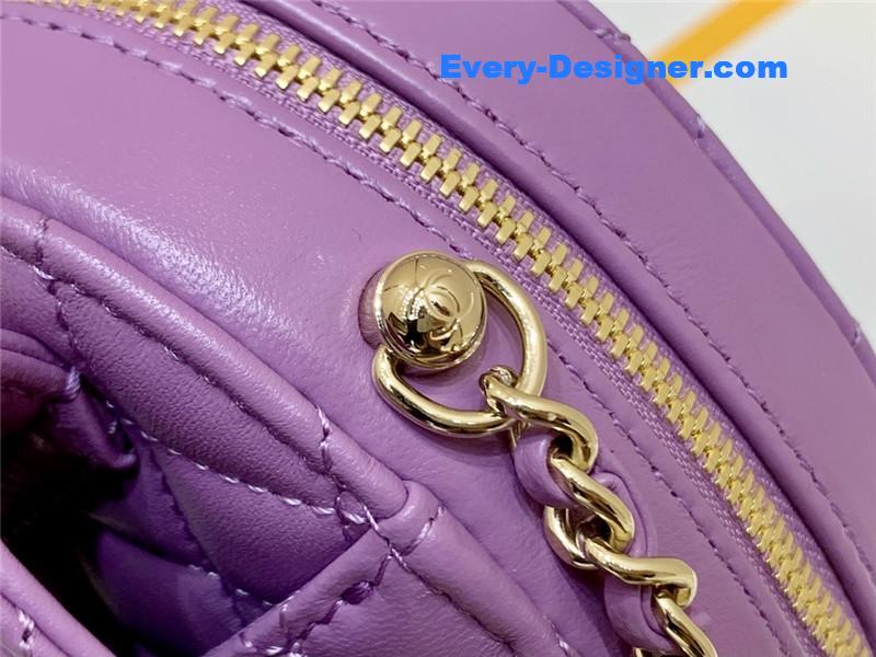 ch**el D1am0nd heart bag purple