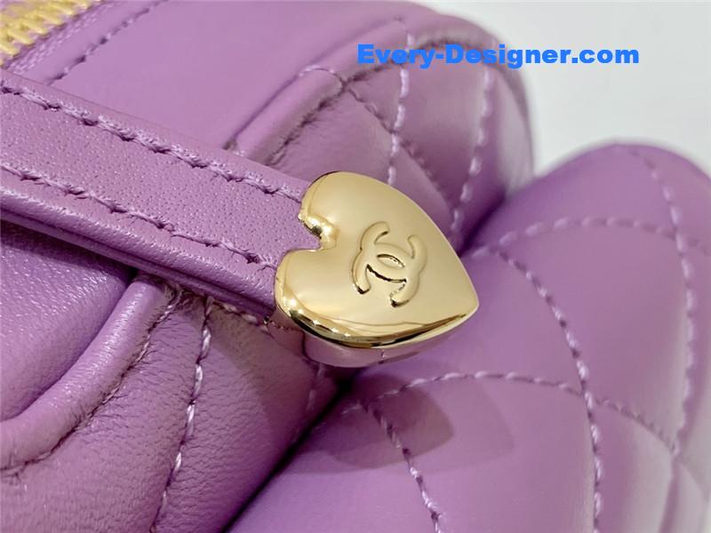 ch**el D1am0nd heart bag purple