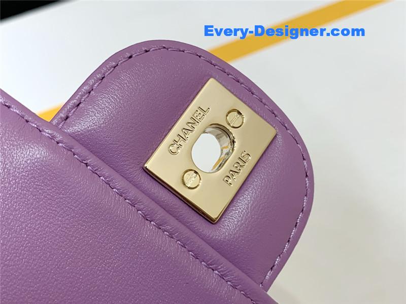 ch**el D1am0nd heart bag purple