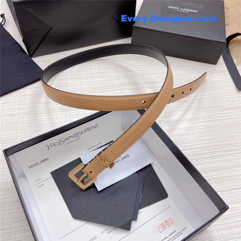 Y51 logo leather belt