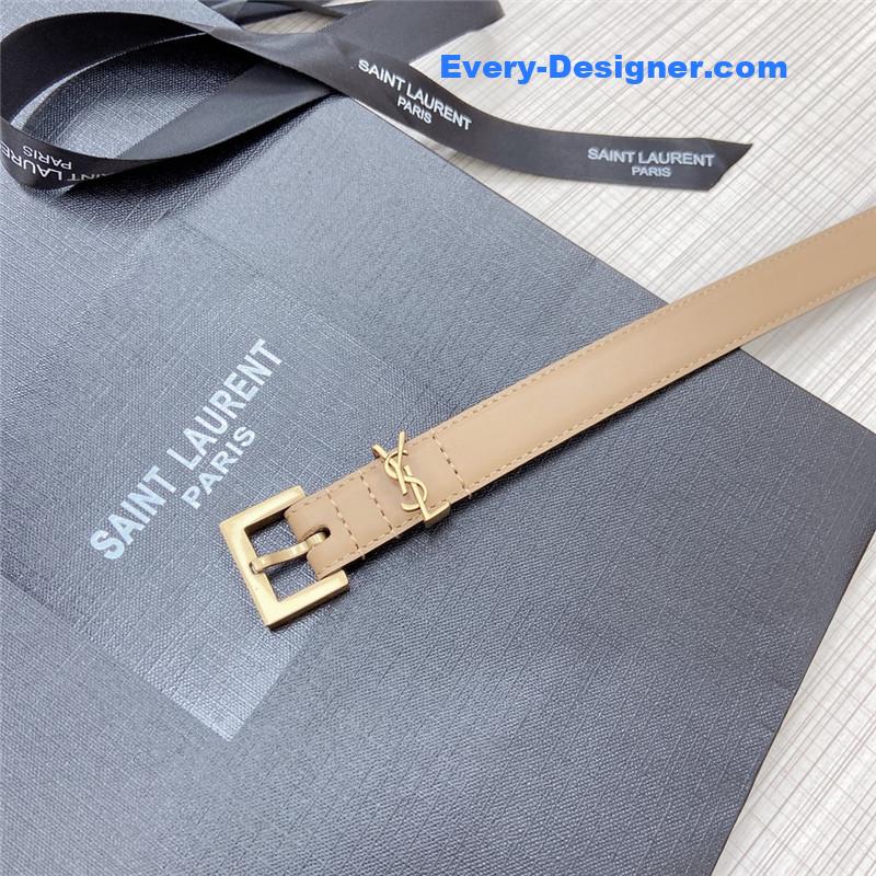 Y51 logo leather belt