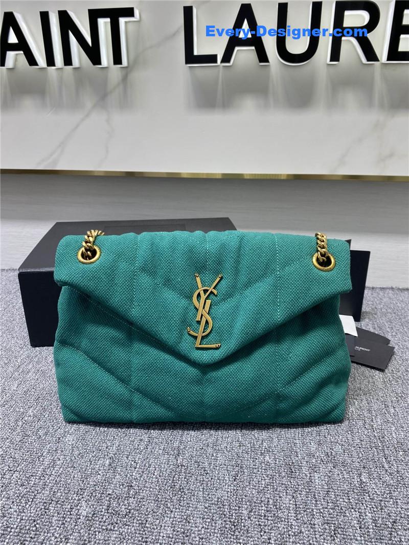 ysl lou lou canvas chain bag