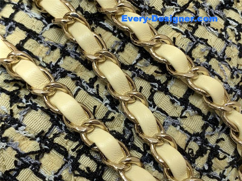 Ch**el cf fabric flap bag