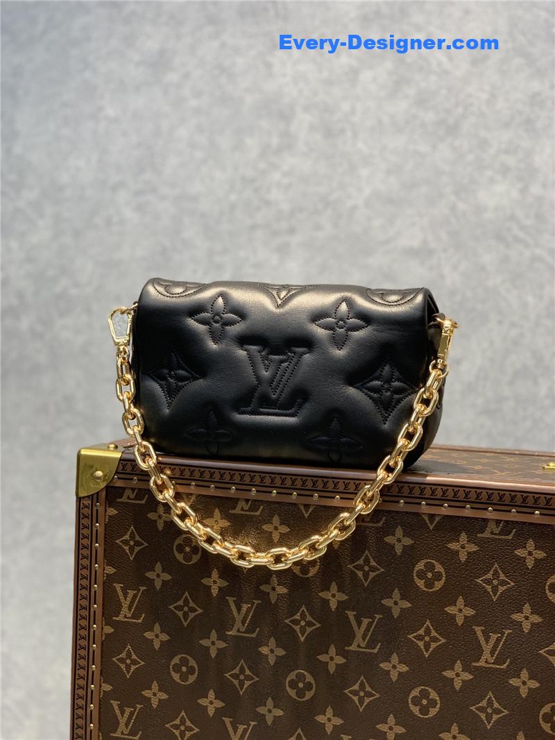 louis vuitton lv bubblegram wallet on strap bag