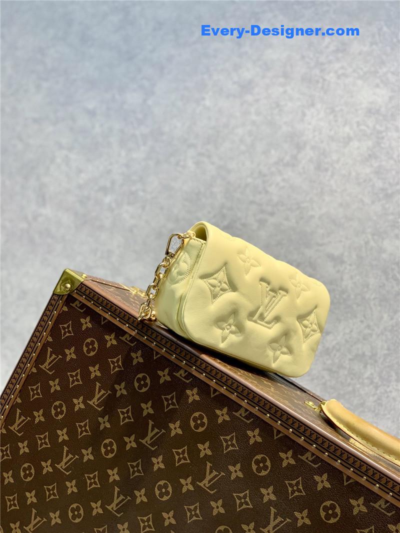 louis vuitton lv bubblegram wallet on strap bag