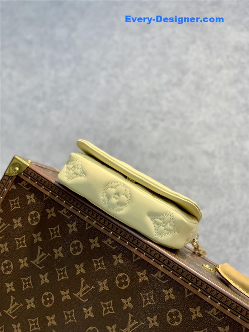 louis vuitton lv bubblegram wallet on strap bag