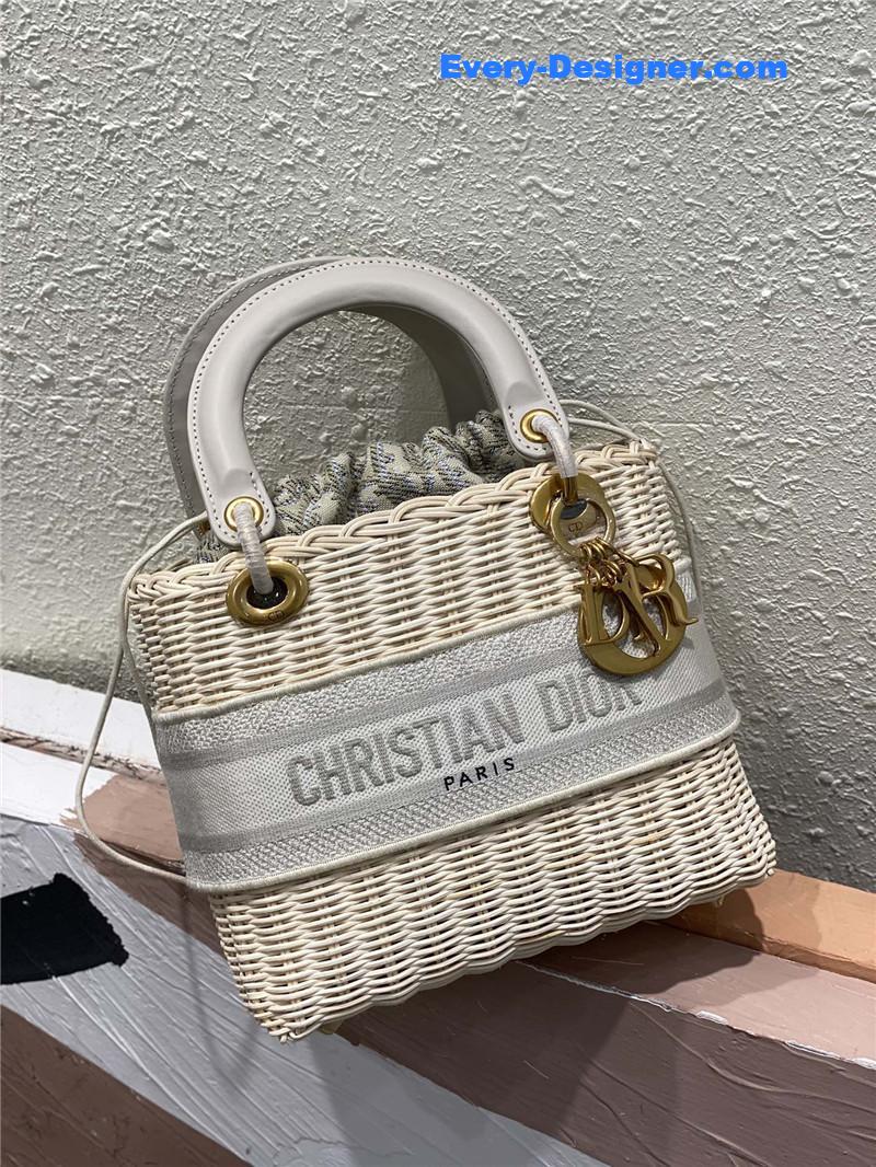 lady dior woven bag