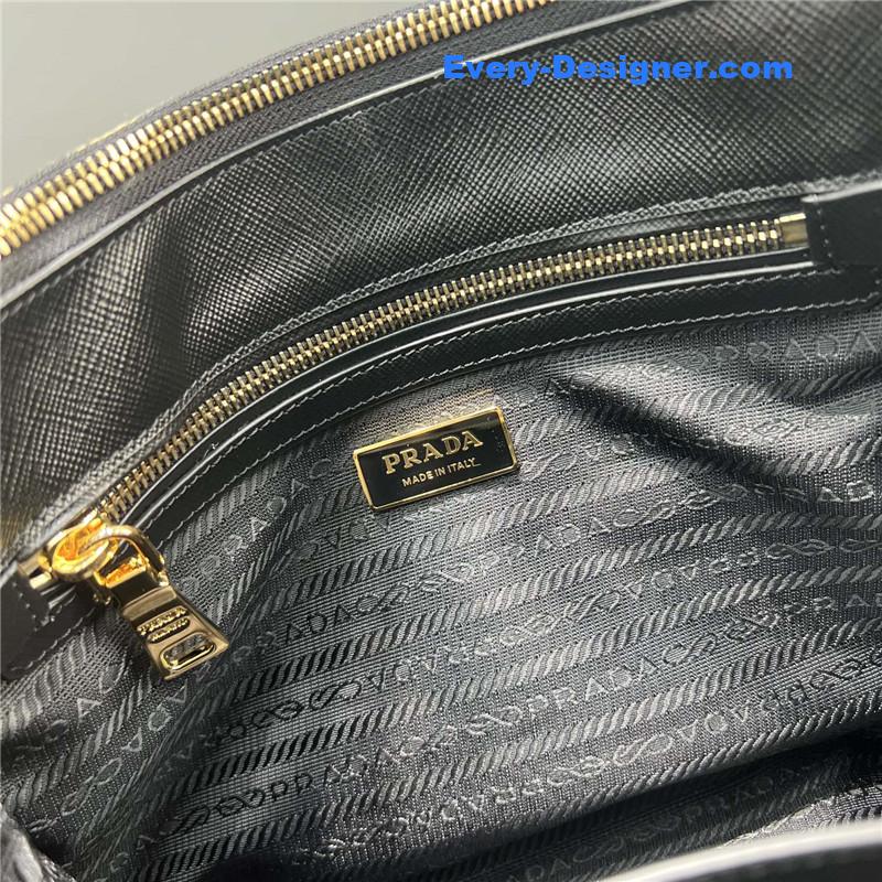 Pra*a galeria embroidered triangle check tote bag