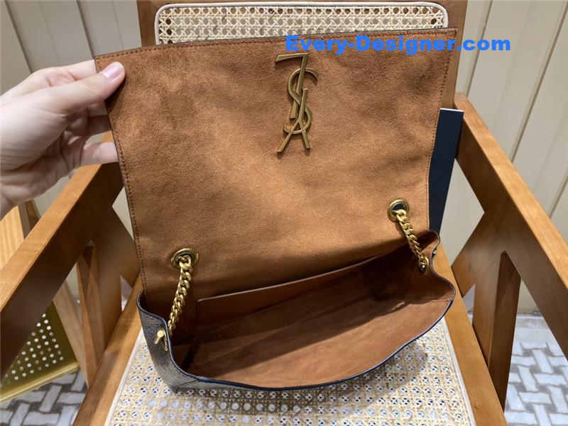 Y51 kate crocodile embossed leather bag