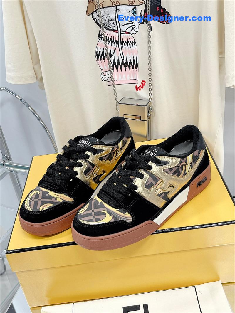 fendi match basketball sneakers