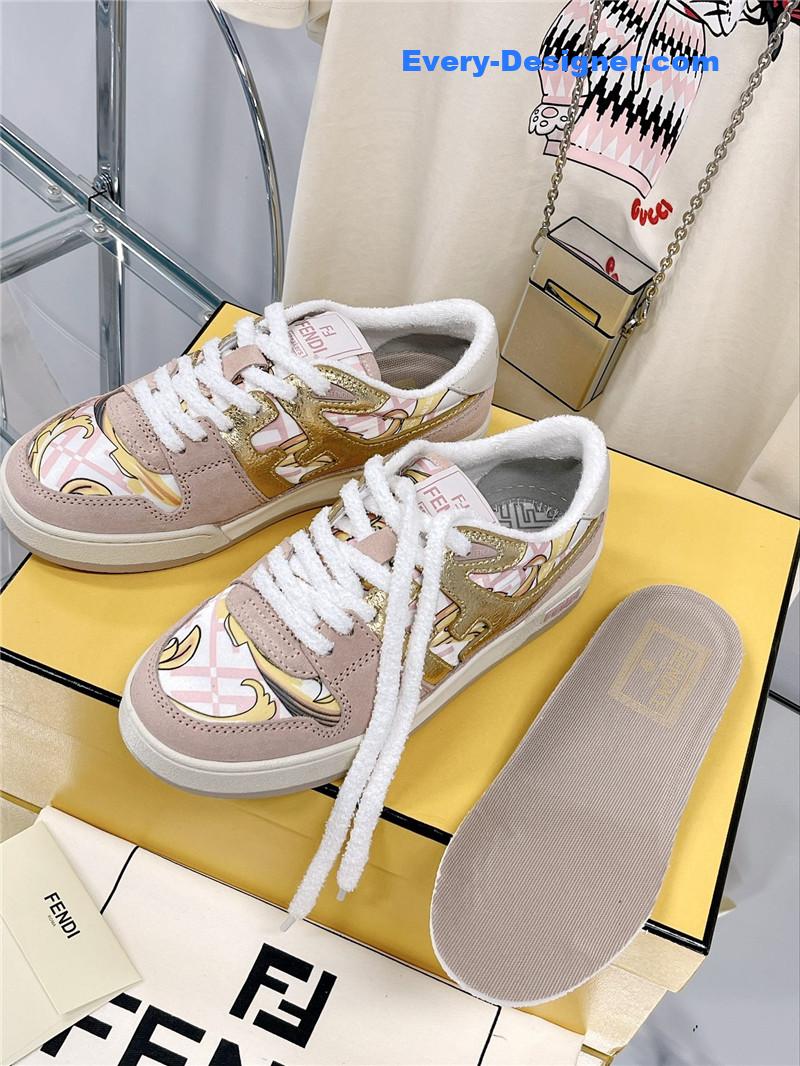 fendi match basketball sneakers